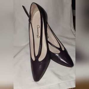 Women's Purple Leather Vintage Shoes